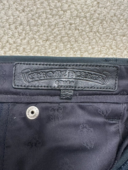 Chrome Hearts Cross Patchwork Black Chino Cargo Pants