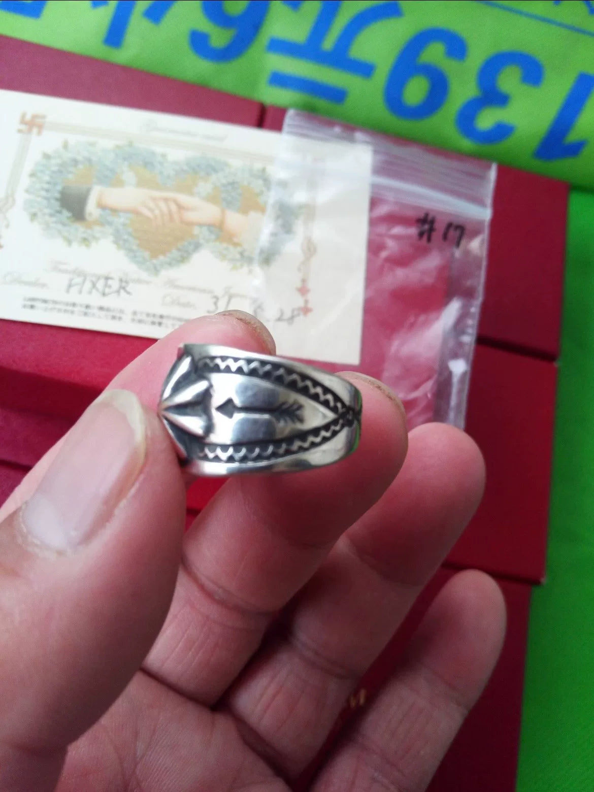 larry smith chrysanthemum nail ring in gold