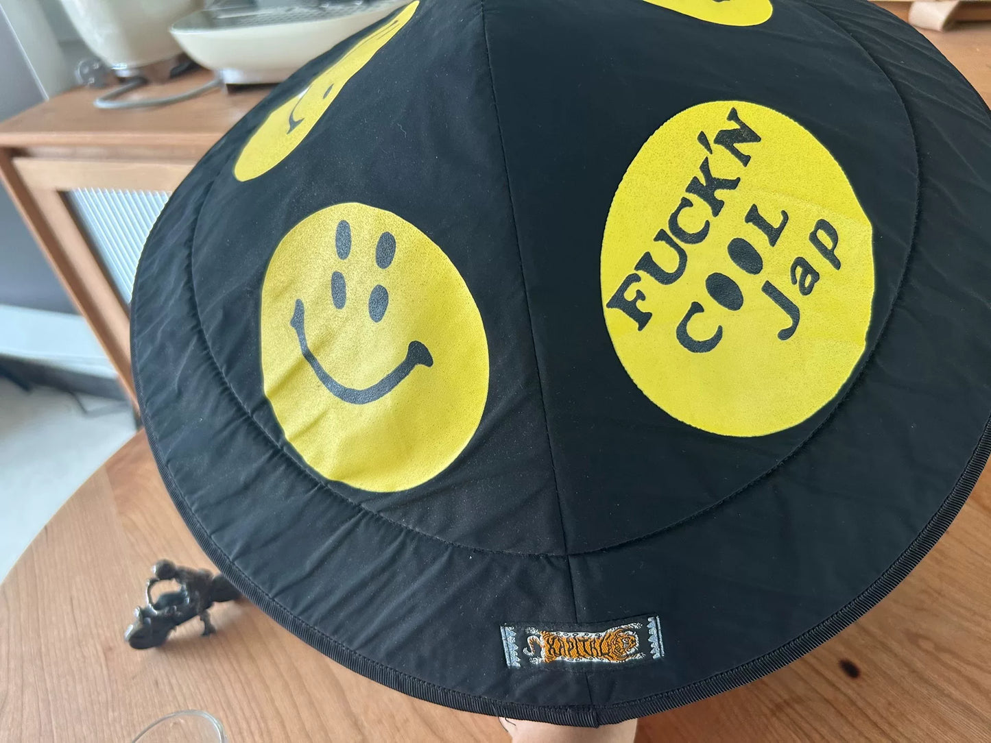 kapital smiley sun hat with logo