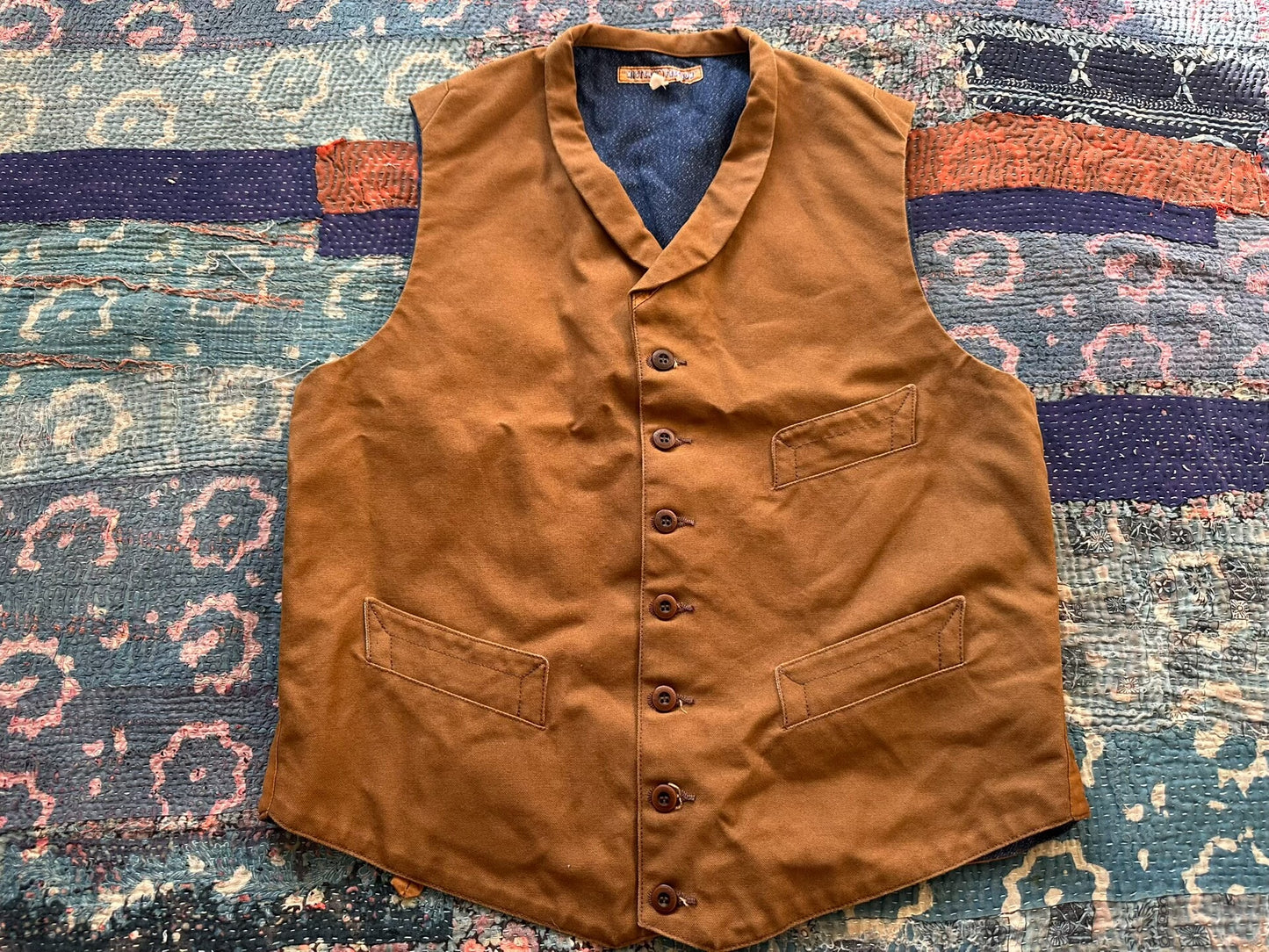 mister freedom work vest in brown color