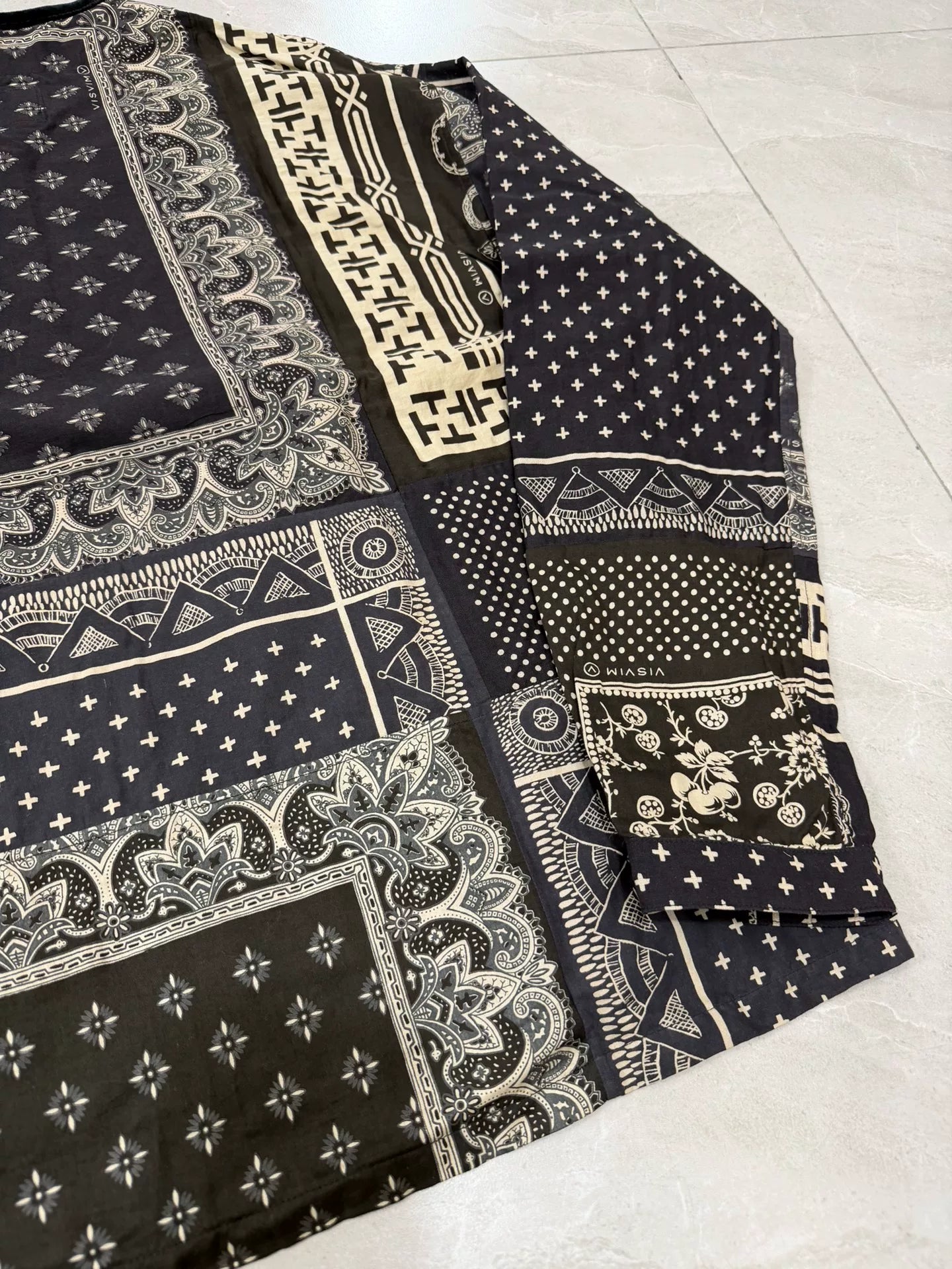 VISVIM 19SS ICT TUNIC P.O. Black Paisley
