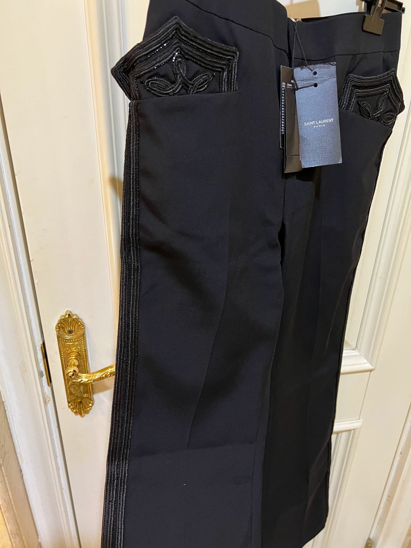 Saint Laurent SS19 Runway Flared Trousers