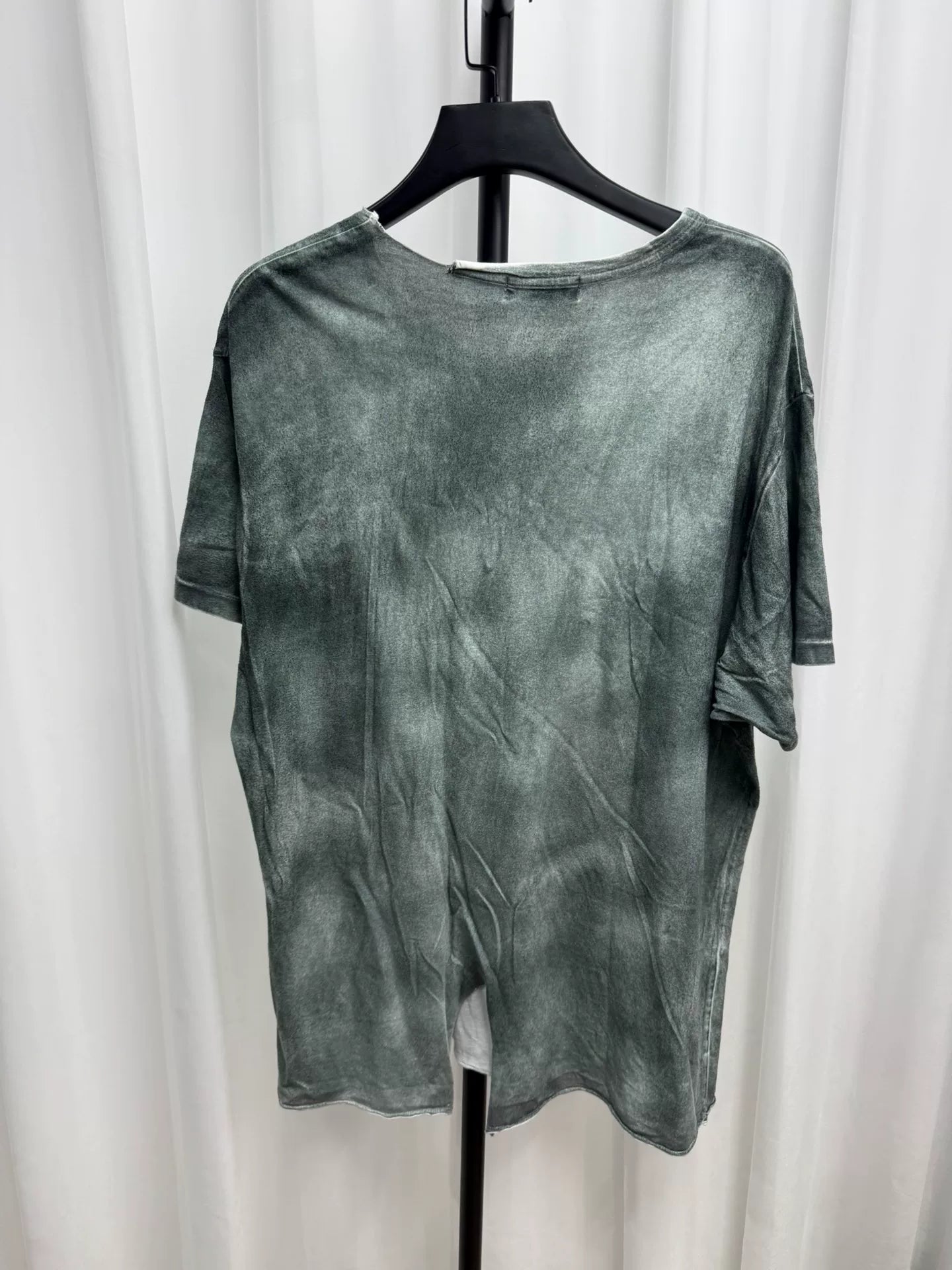 yohji yamamoto tie-dye short sleeve shirt