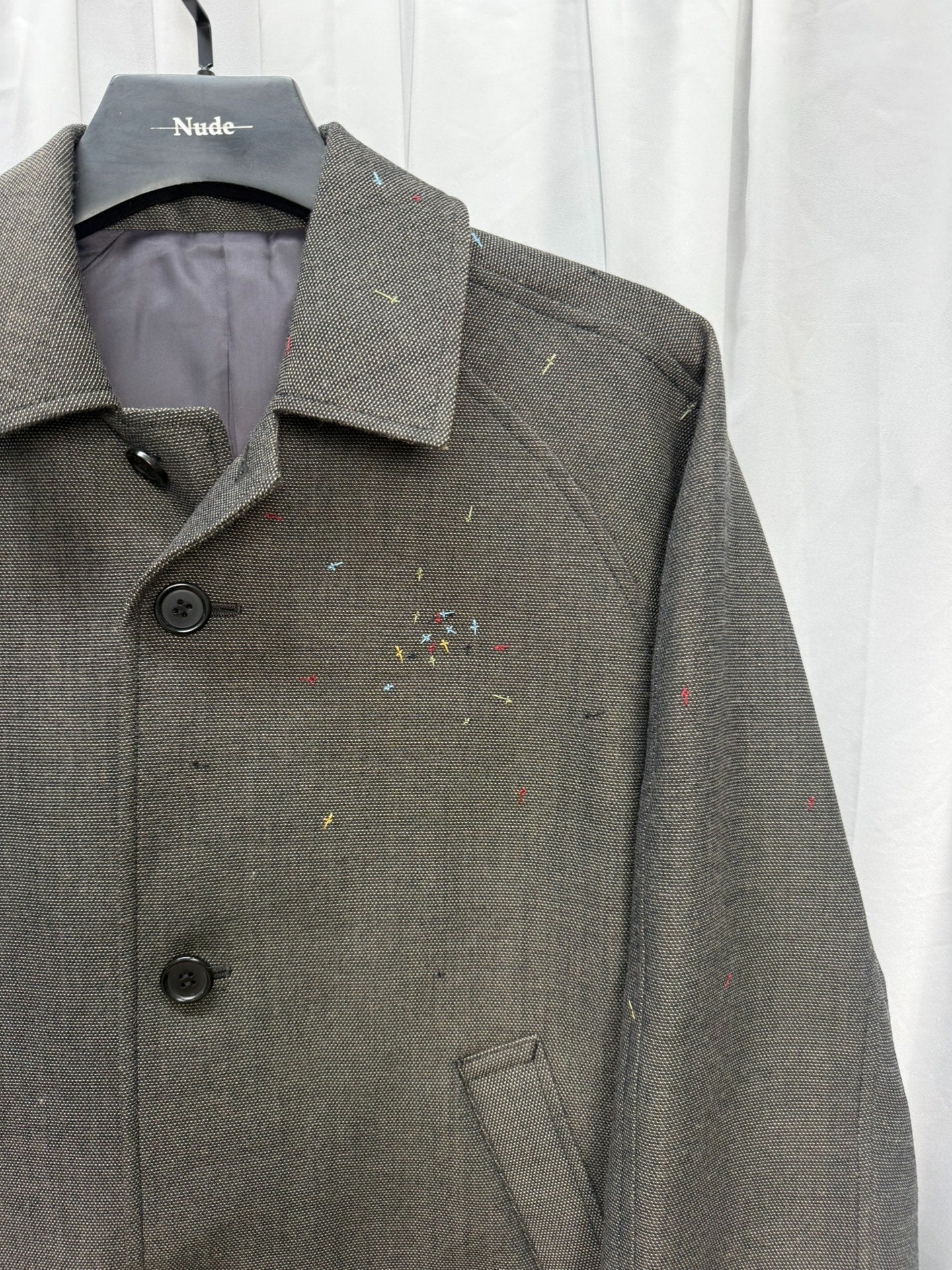 UNDERCOVER Hand-sewn Cross Embroidery Coat