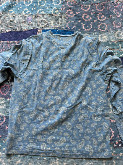 ralph lauren paisley print long sleeve tee