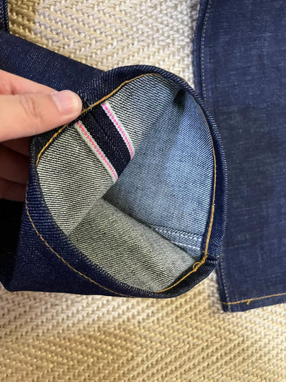 fenom x affa red embroidered denim pants