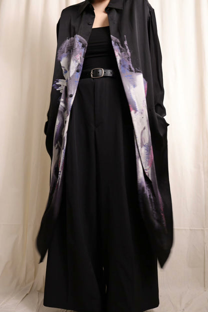 Yohji Yamamoto 2024 AW Silk Long Shirt