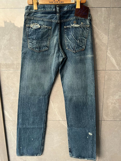 Prps Blue Distressed Denim Sample Jeans