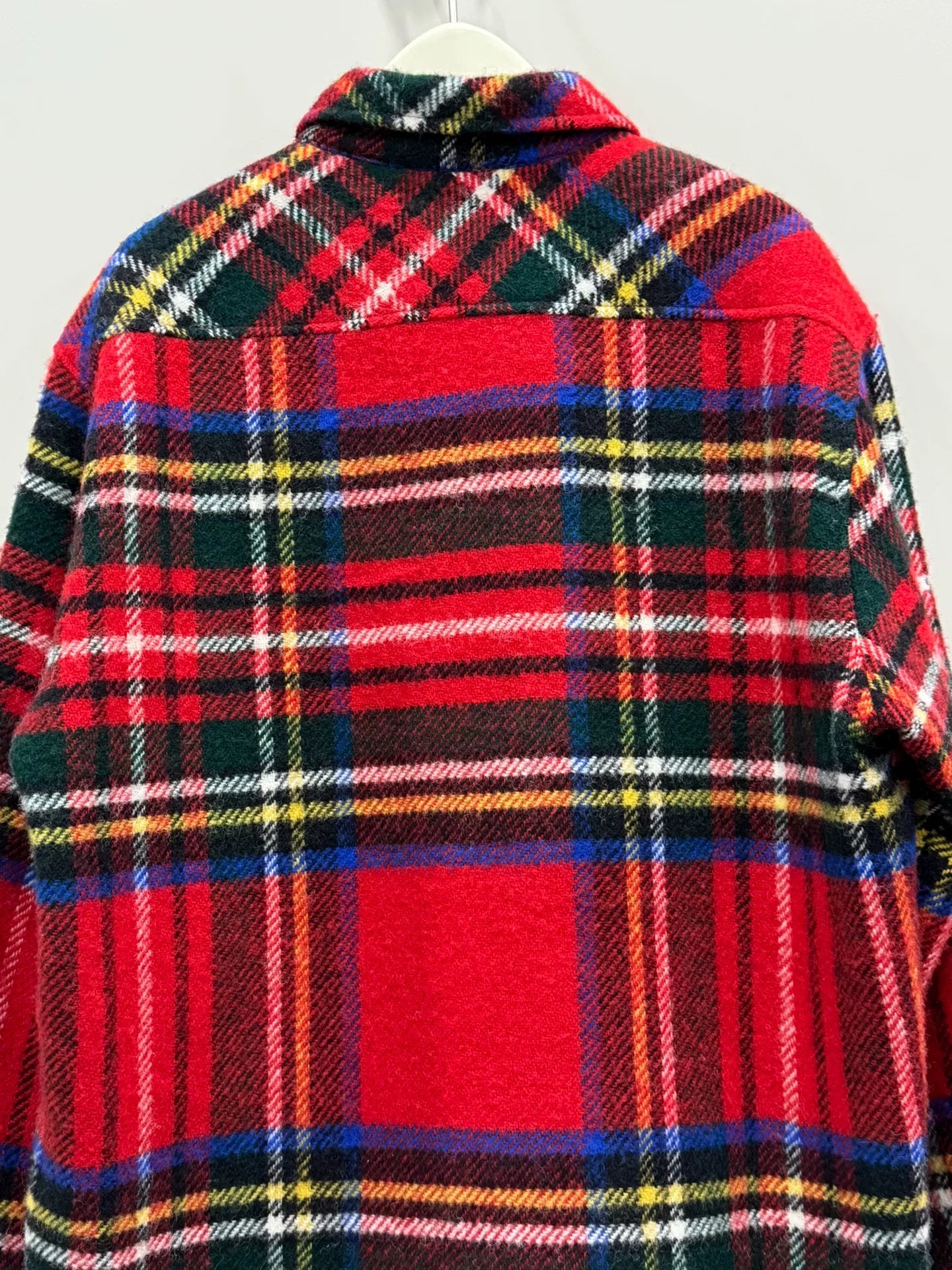 We11done Red Plaid Long Sleeve Shirt