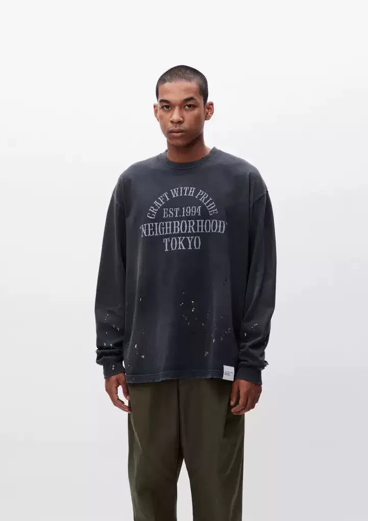 NEIGHBORHOOD Distressed Splatter Crewneck