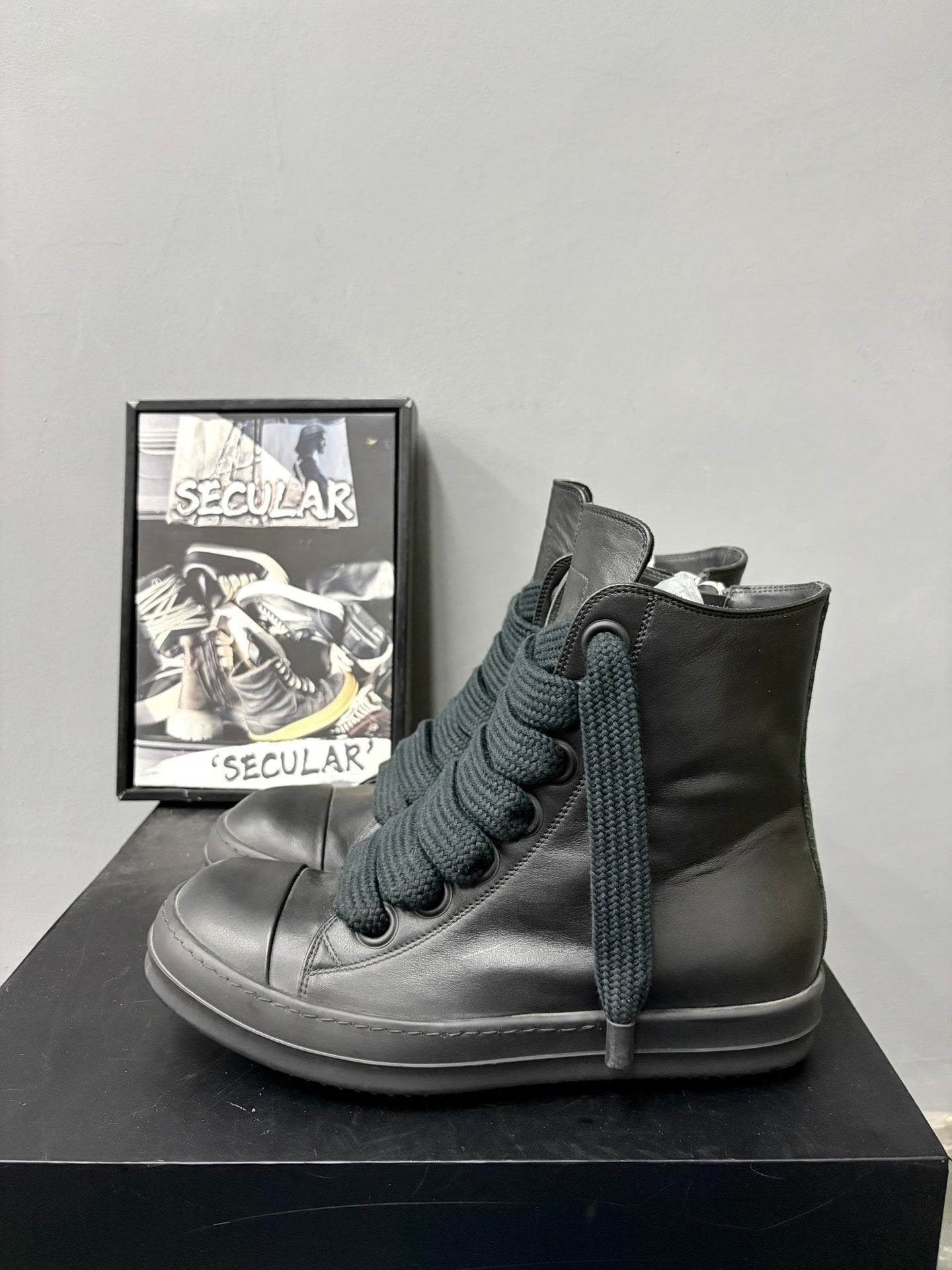 Rick Owens 24SS Black Warrior High-Top
