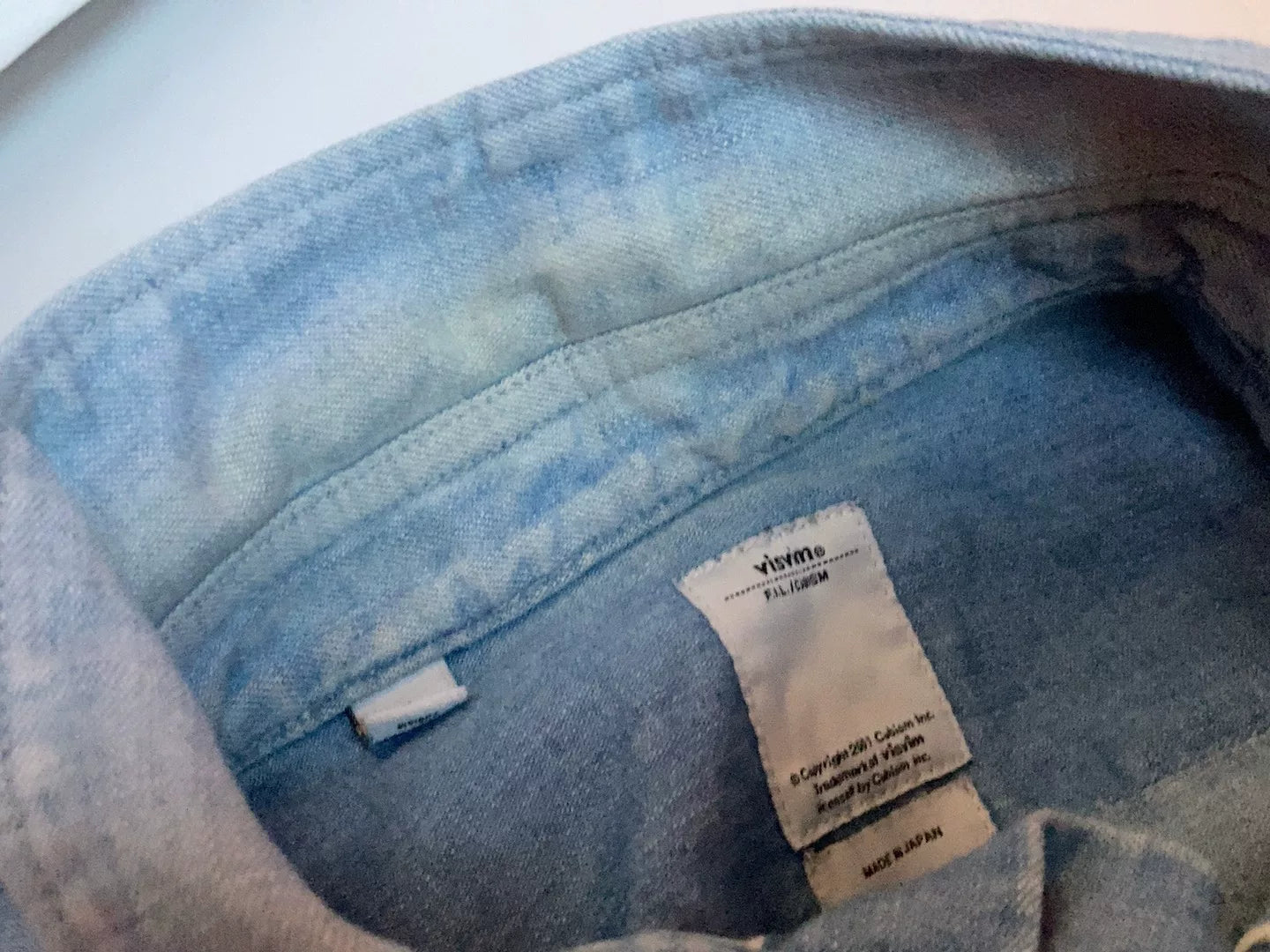 VISVIM Water Drop Sleeve Denim Shirt
