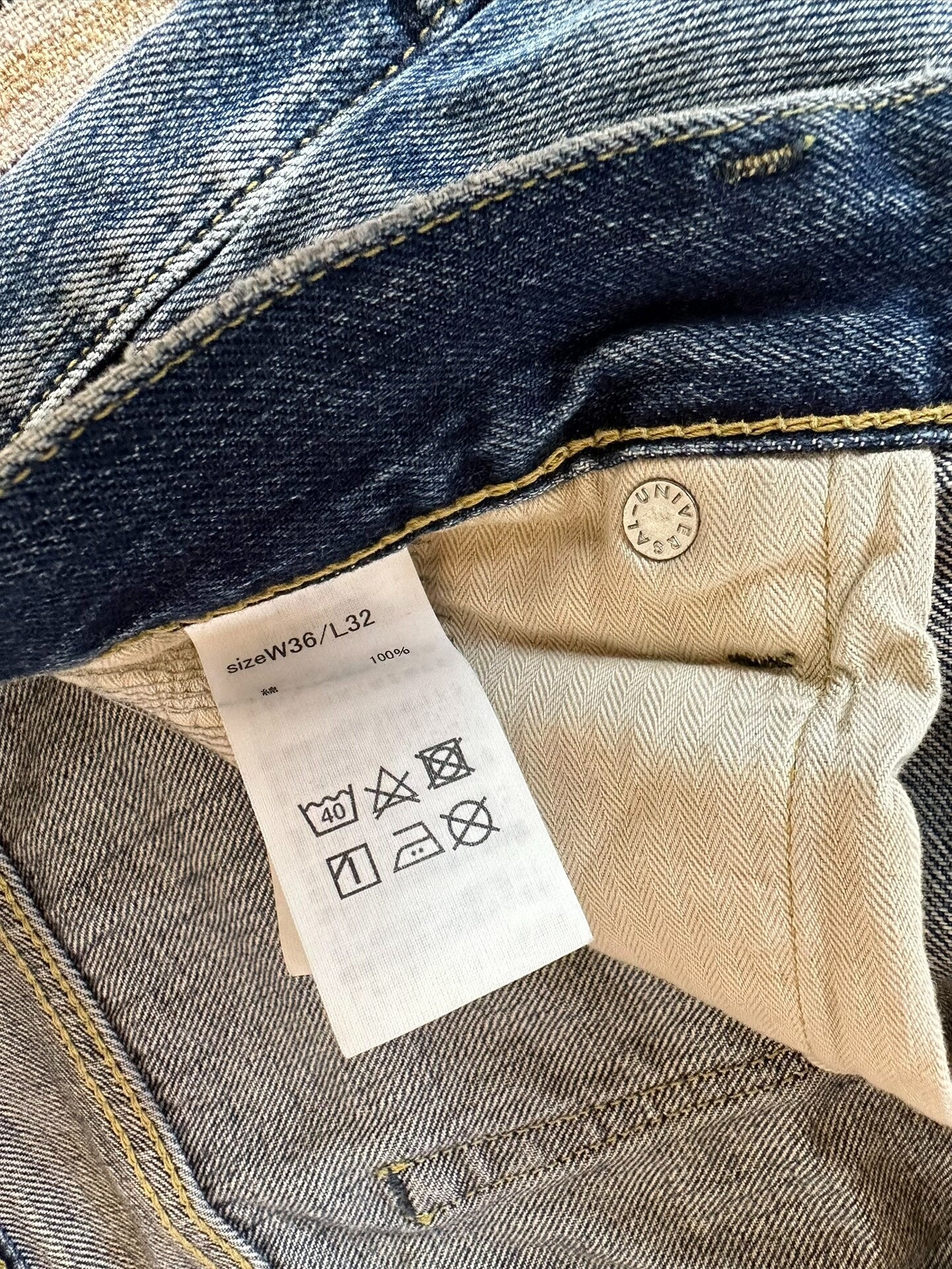 fdmtl slim fit denim distressed jeans