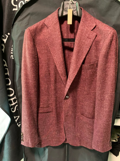 RING JACKET Burgundy Slim Fit Suit