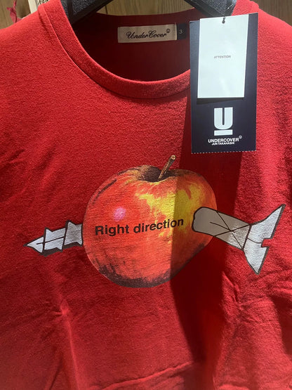 Undercover 18ss Red Apple Nail Tee