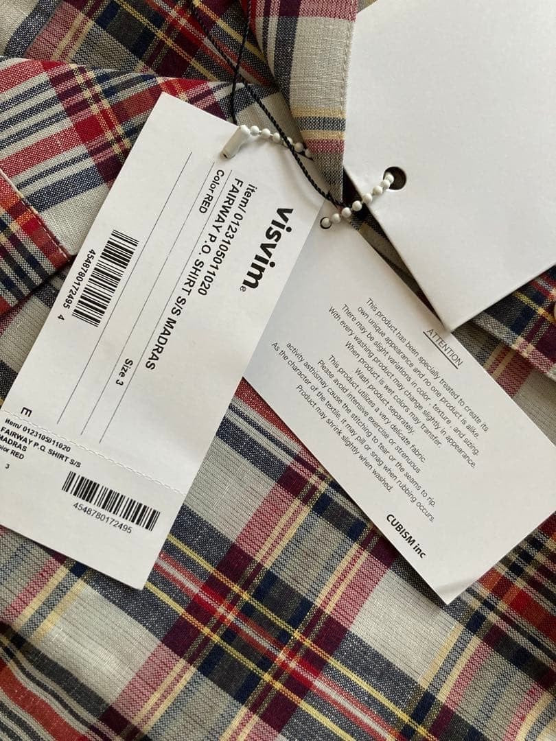 VISVIM Plaid Short-Sleeve Shirt