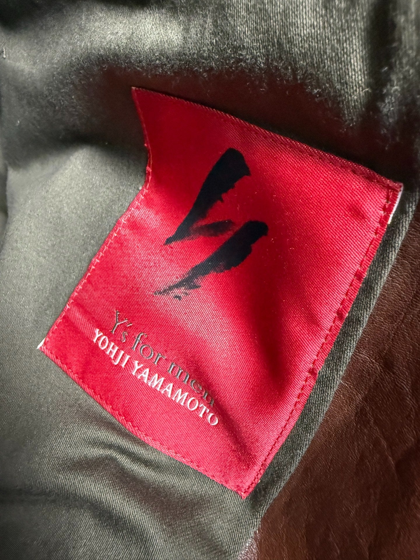 Yohji Yamamoto Y's Men's Leather Jacket