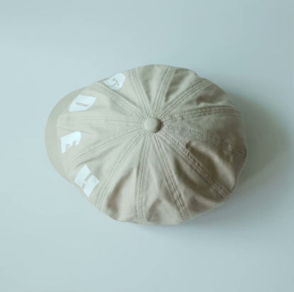 goodenough newsboy cap in ivory color