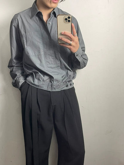 Dries Van Noten Boxy Cotton Jacket Shirt