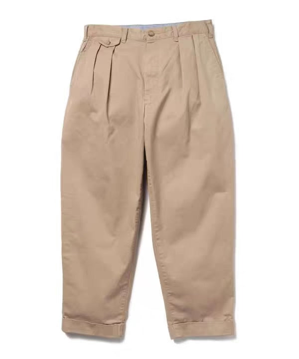 BEAMS PLUS Double Pleated Tapered Pants