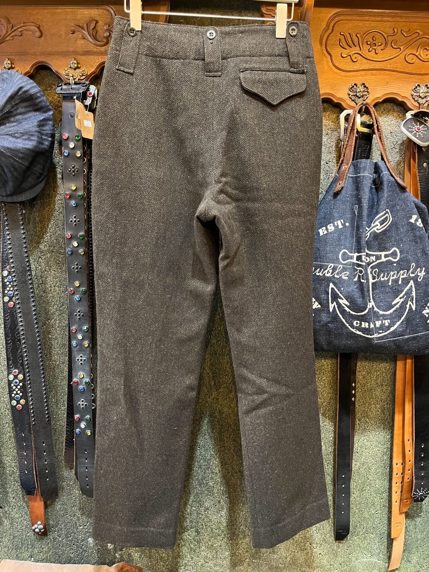RRL Double RL Wool Herringbone Pants