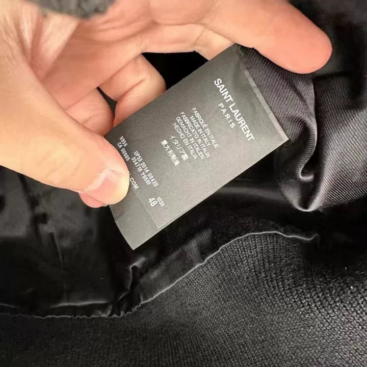 Saint Laurent SLP Gray Varsity Jacket