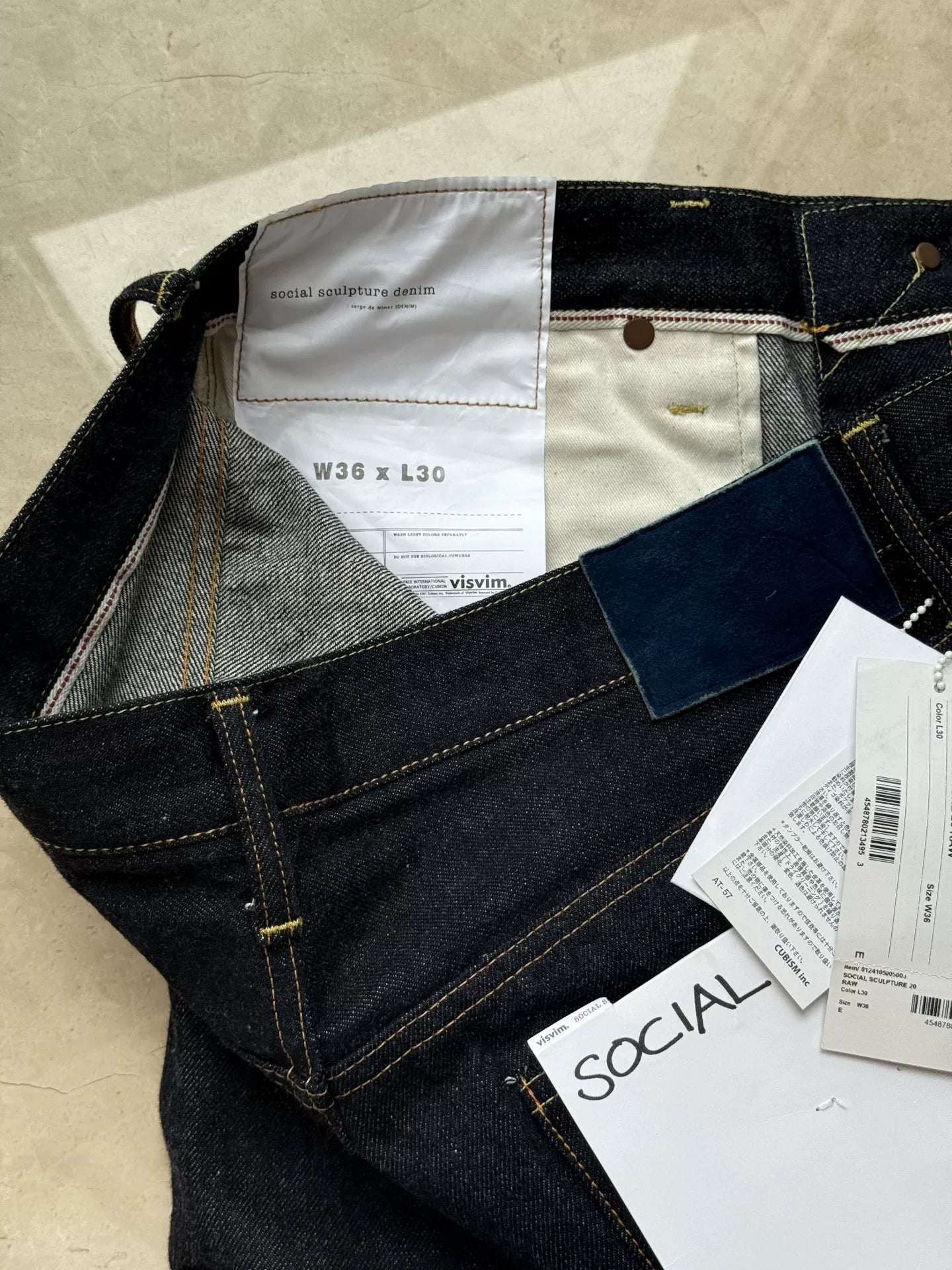 VISVIM SOCIAL SCULPTURE Denim 20RW Jeans