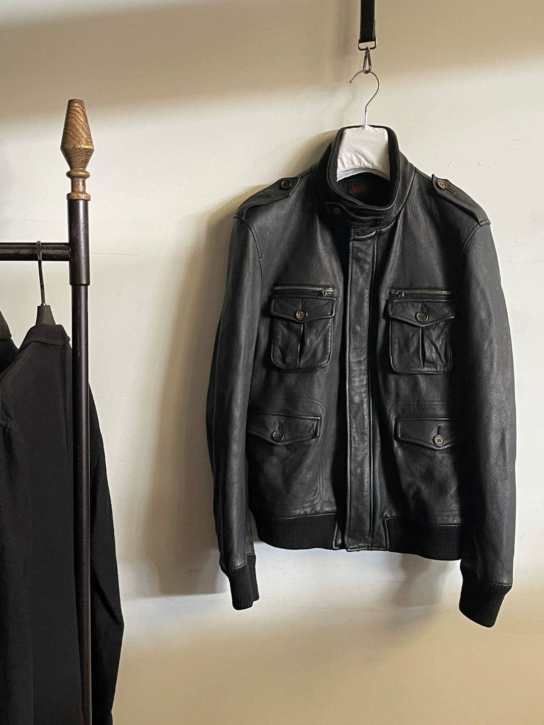 Jean Paul Gaultier Goat Leather Military Jacket