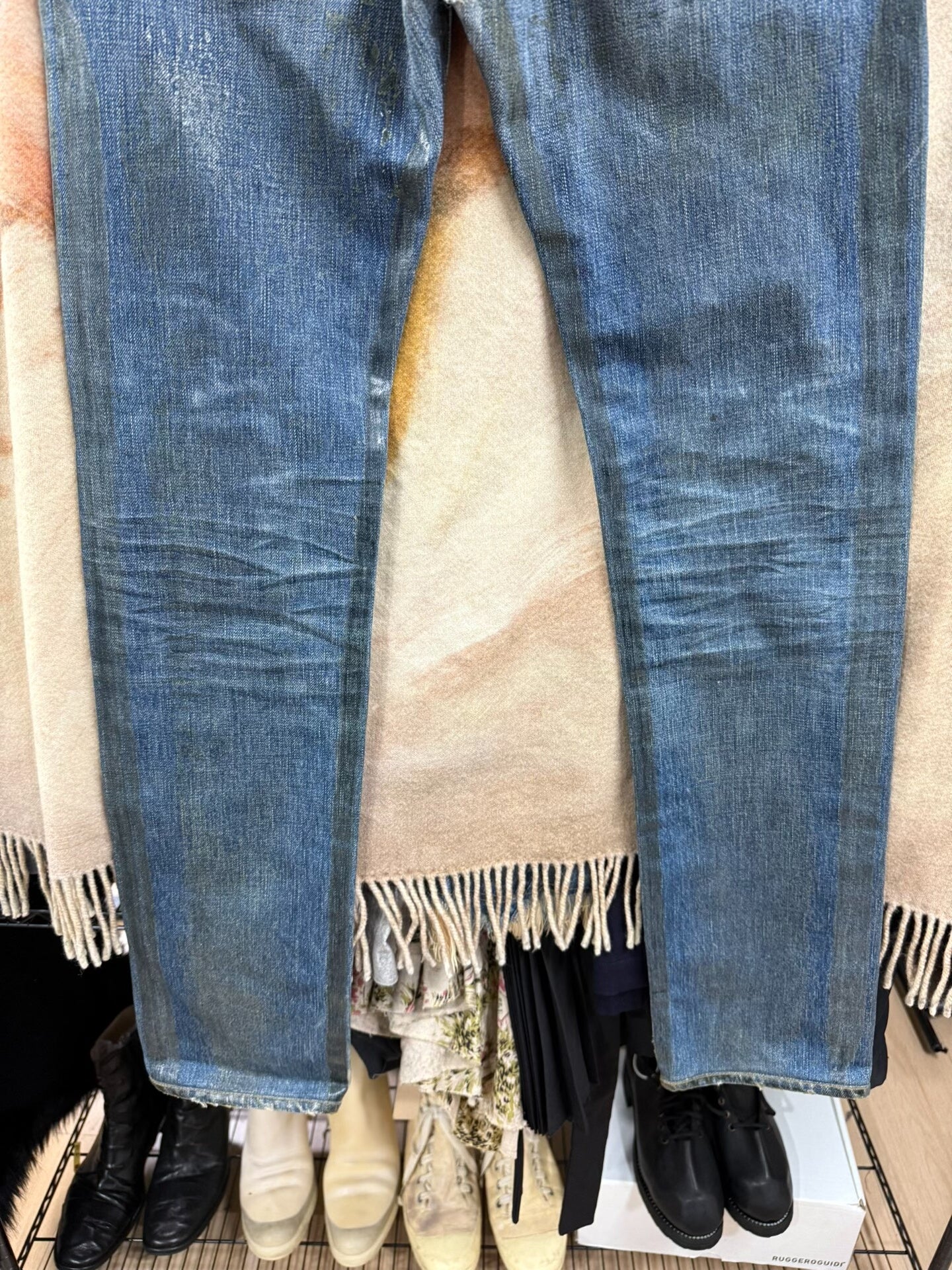 Dior Homme Waxed Denim Pants