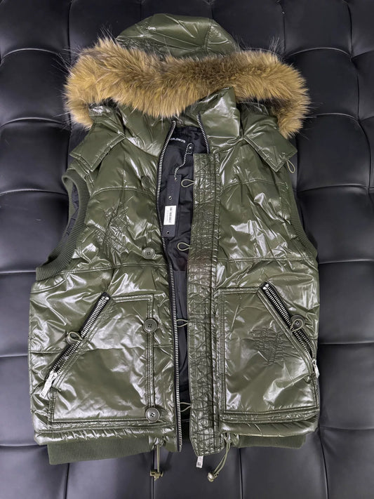 Racer Worldwide Military Green Vest