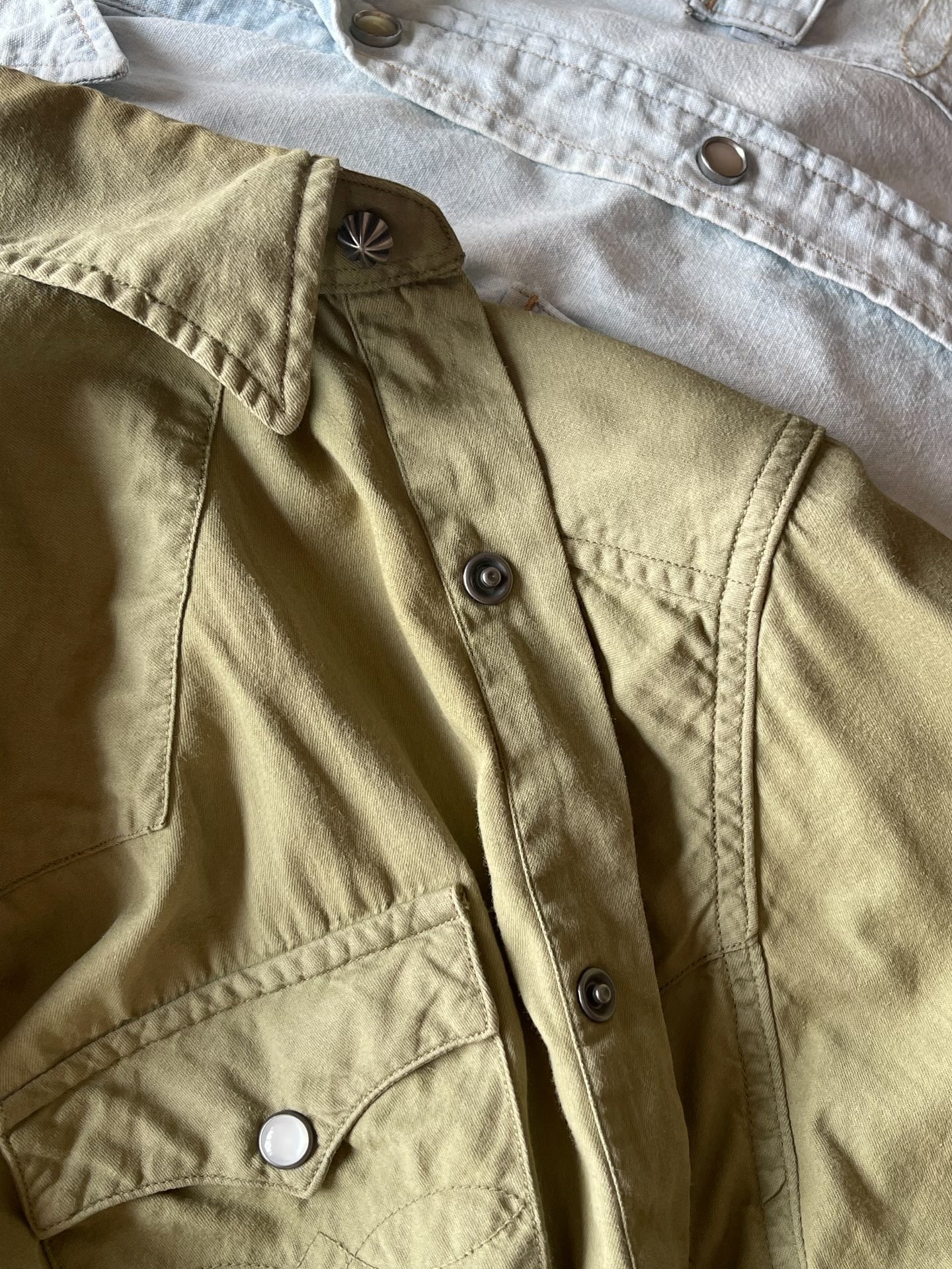 RRL Slim Fit Twill Western Shirt