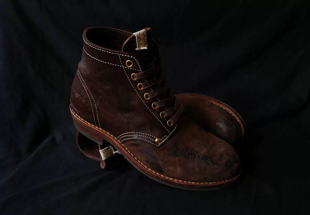 visvim brigadier boots deep brown leather