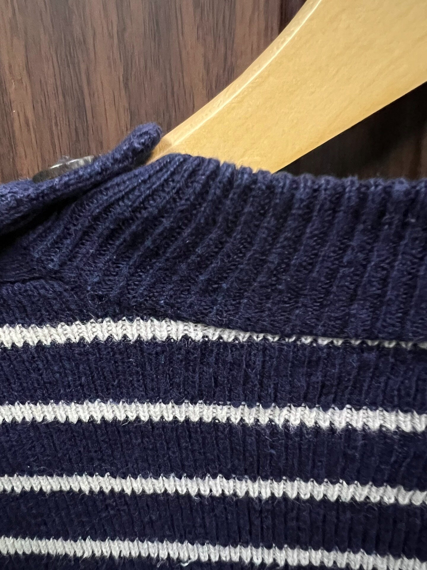 striped navy sweater by RRL
