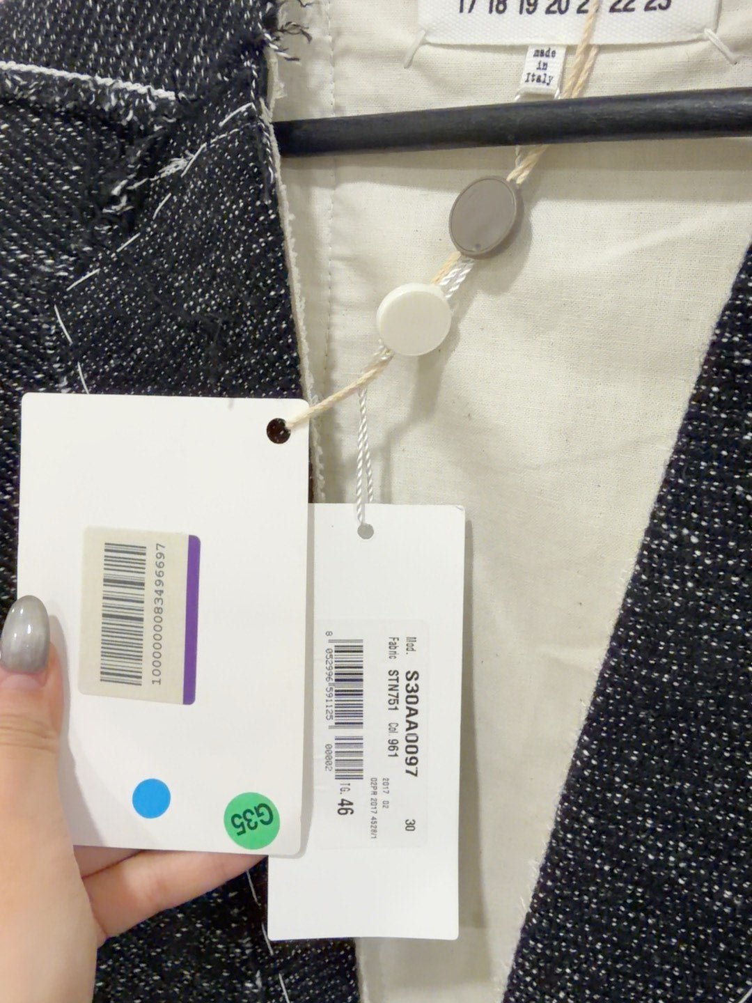 Maison Margiela Black and White Coat