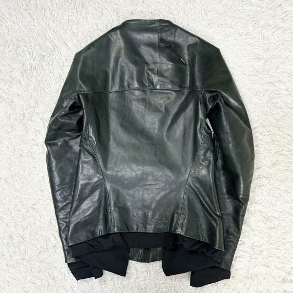 Boris Bidjan Saberi Calf Leather Riders Jacket