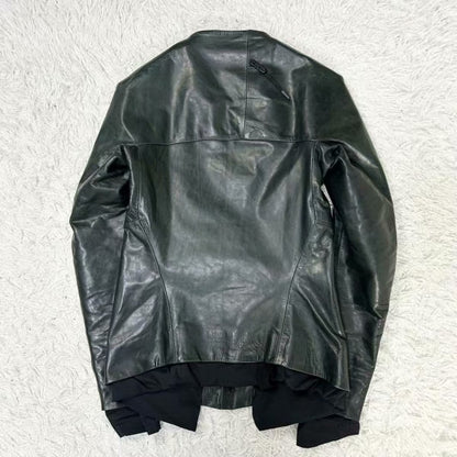 Boris Bidjan Saberi Calf Leather Riders Jacket