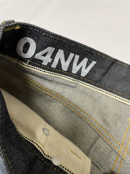 visvim non-washed snake skin denim pants