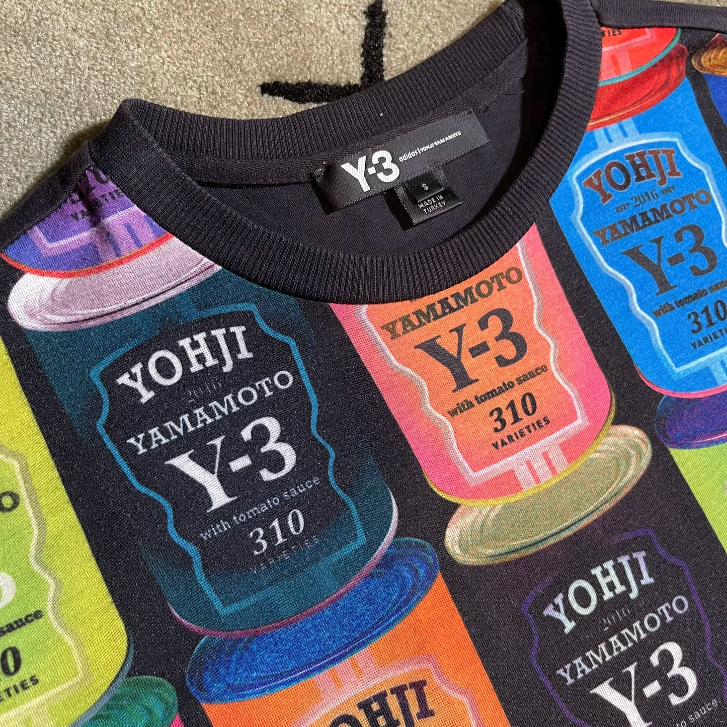 y-3 colorful short sleeve t-shirt
