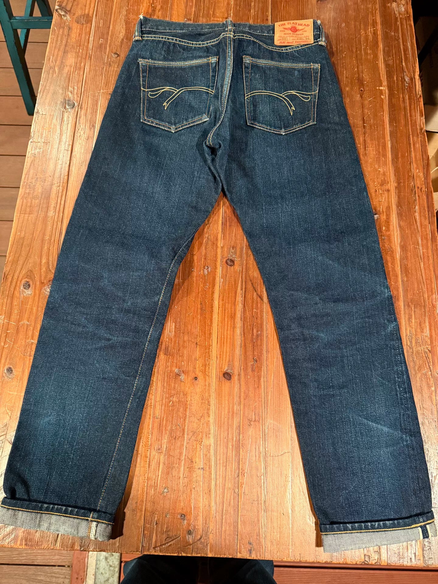 Flat Head 3012 Raw Denim Jeans