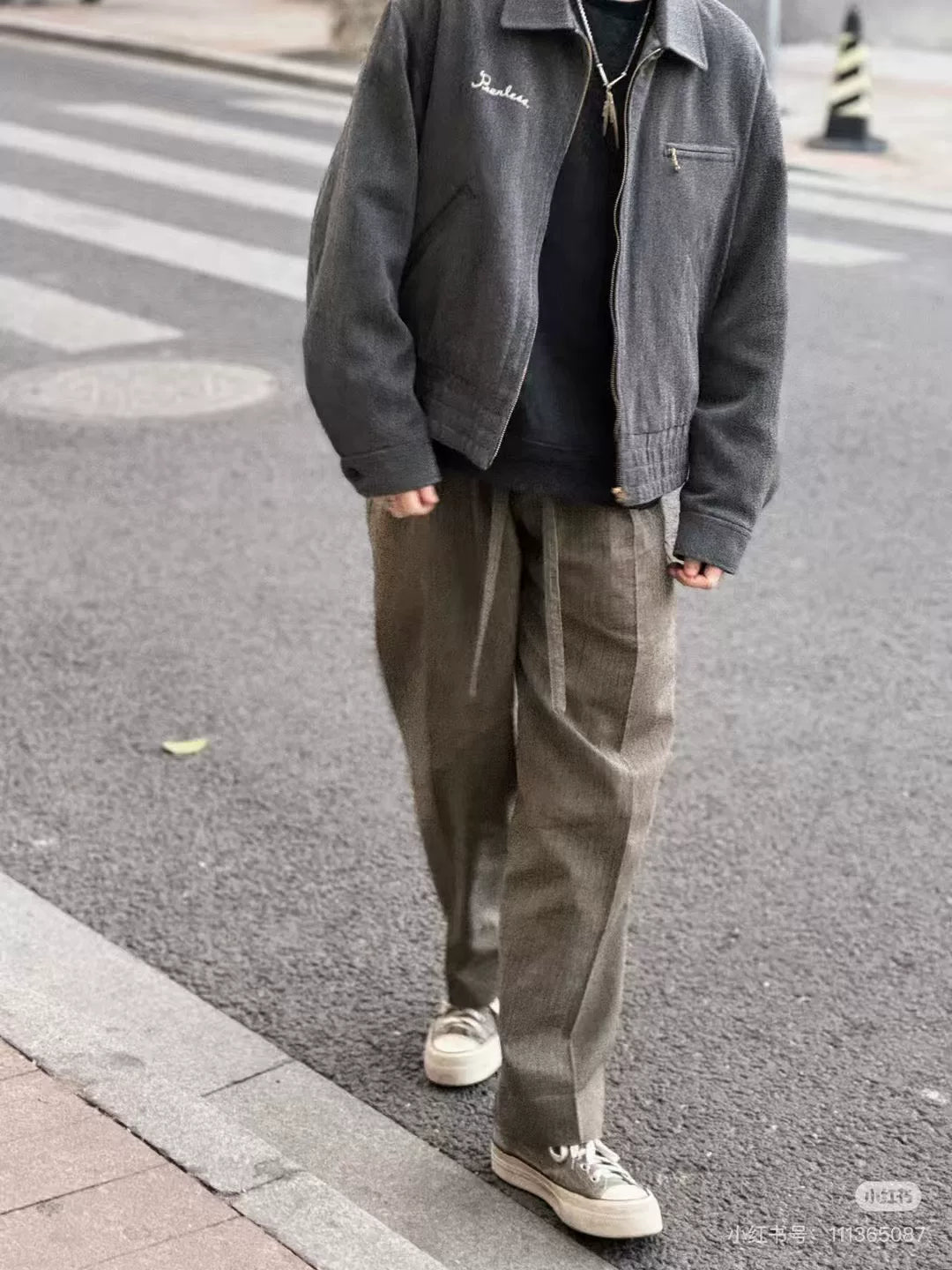 visvim rudy sb blouson jacket charcoal gray