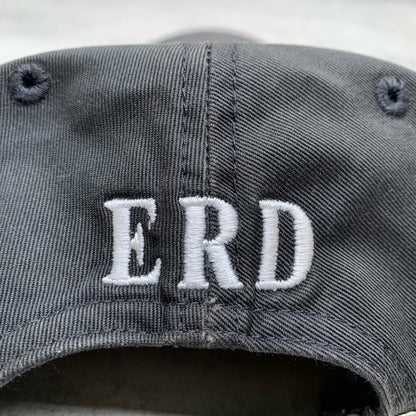 black embroidered duckbill cap by erd