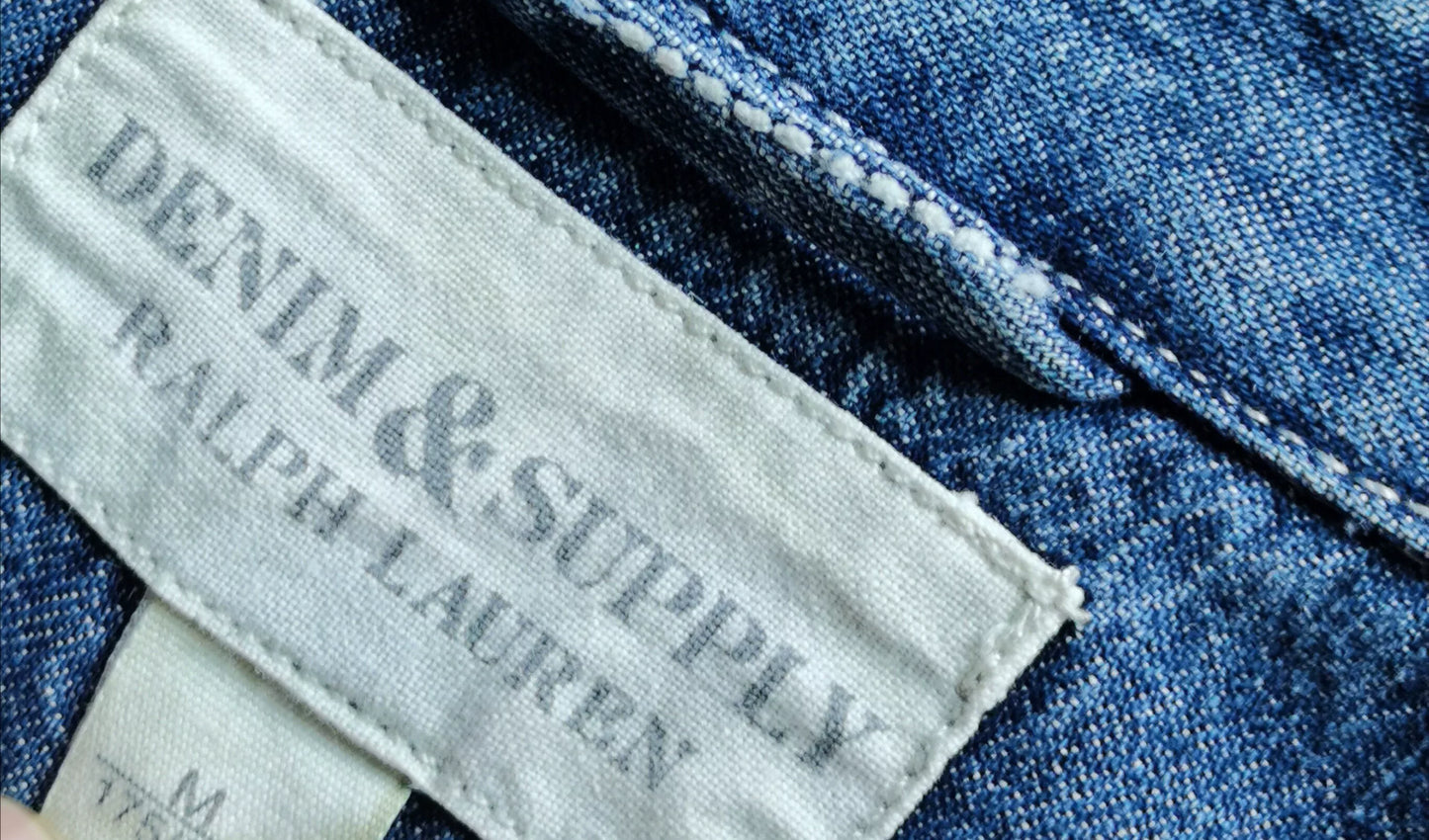Ralph Lauren RRL Distressed Denim Shirt Jacket