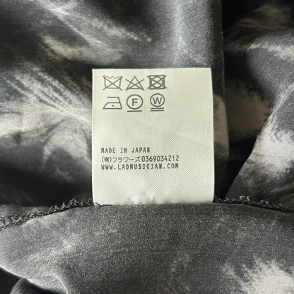 black feather printed shirt by lad musician