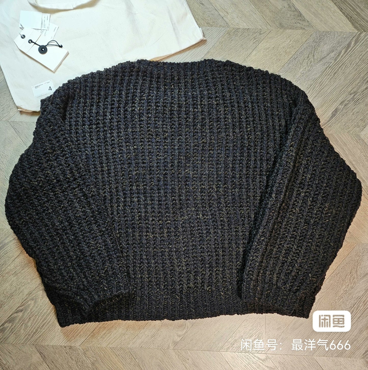 visvim hand-knit wool crew neck sweater