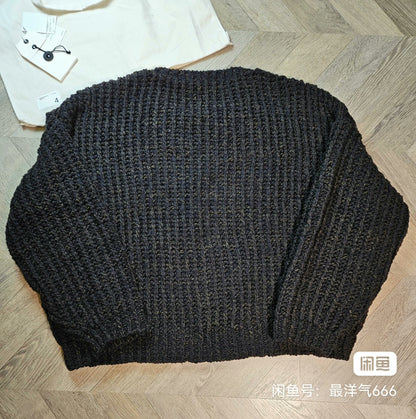 visvim hand-knit wool crew neck sweater