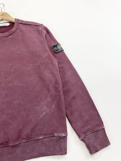stone island purple frost effect sweatshirt