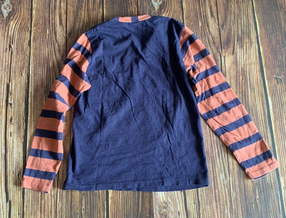 striped henley long sleeve sweatshirt for men