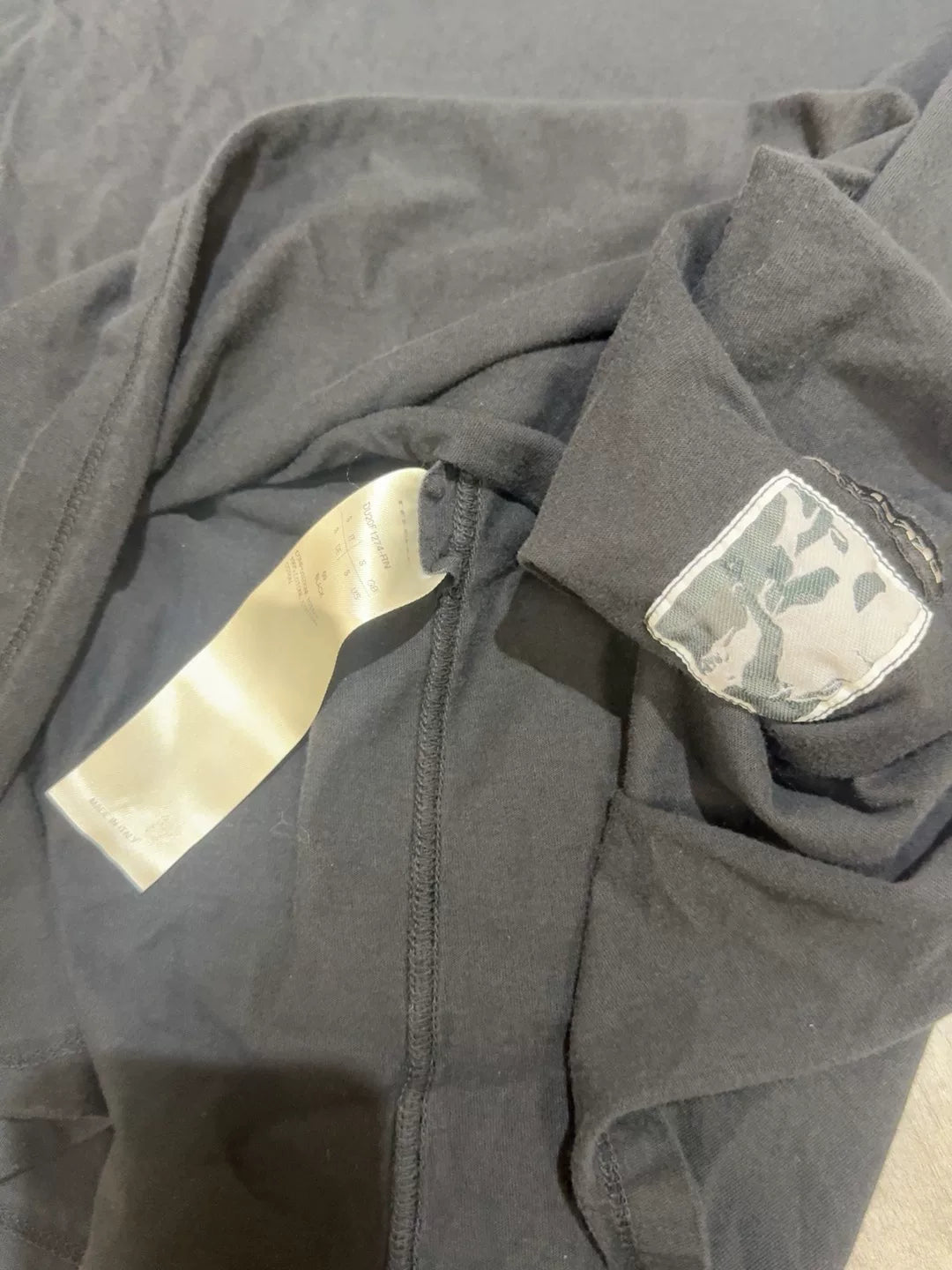 Rick Owens Black Deconstructed Short Sleeve Tee