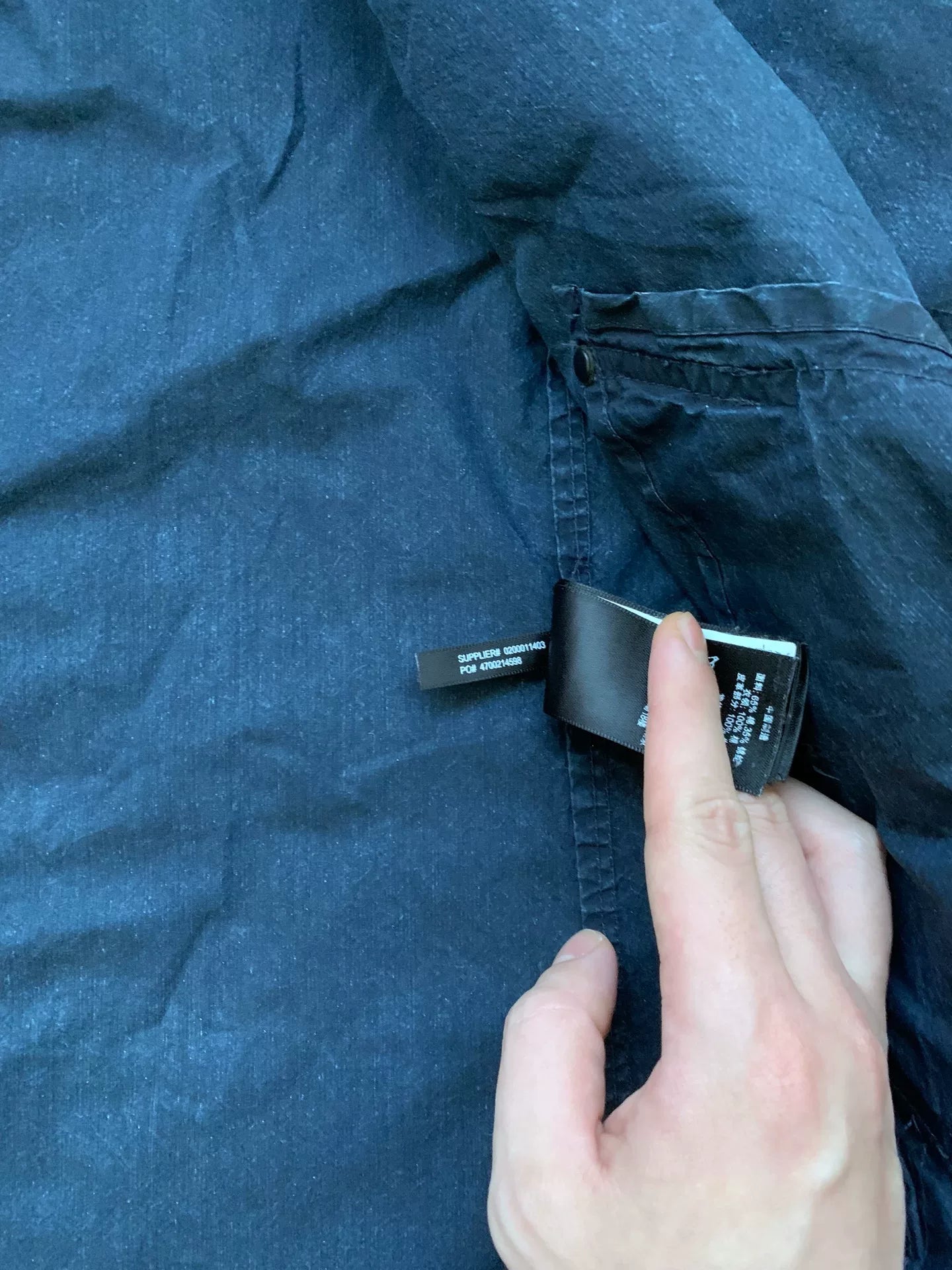 RRL Distressed Corduroy Patchwork Trench
