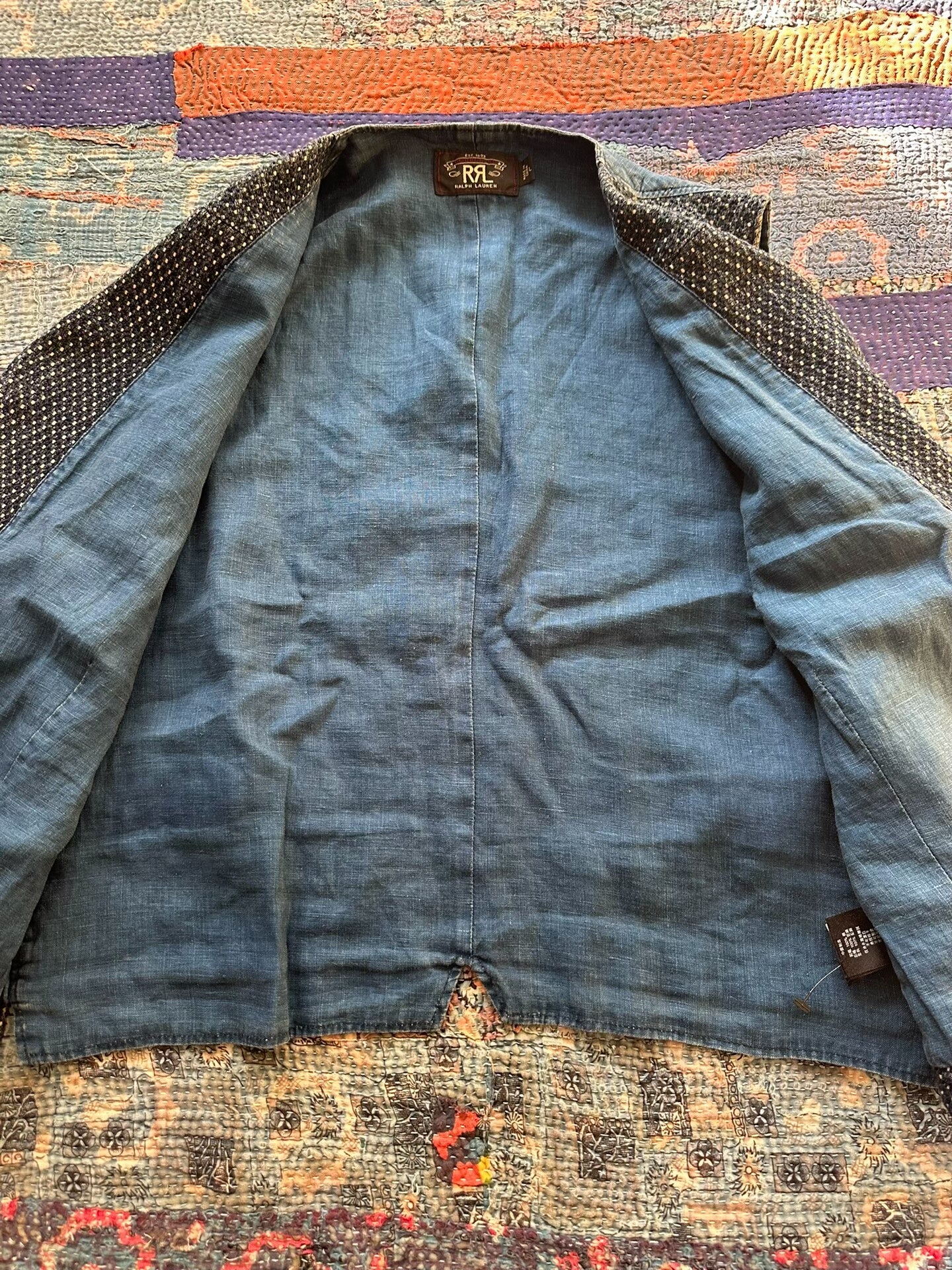 RRL Indigo Dyed Vintage Vest